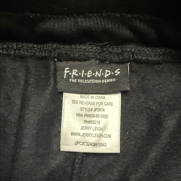 Kohl's juniors size XS Black 'Friends' Joggers - Picture 3 of 3